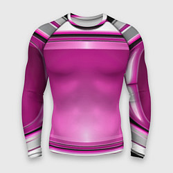 Рашгард мужской Розовый выпуклый фон, цвет: 3D-принт