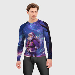 Рашгард мужской Cartoon Santa, цвет: 3D-принт — фото 2