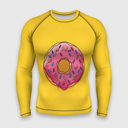 Рашгард мужской Пончик Гомера, цвет: 3D-принт