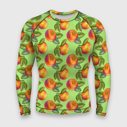 Мужской рашгард Апельсинки с листьями