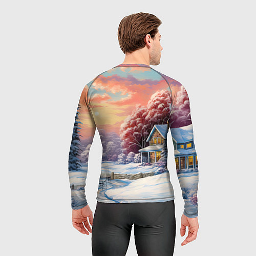 Мужской рашгард Дракоша 2024 новогодний символ года / 3D-принт – фото 4