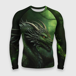 Мужской рашгард Зеленый дракон символ 2024