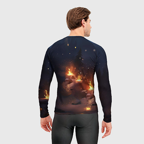 Мужской рашгард Сияющий ледяной дракон / 3D-принт – фото 4