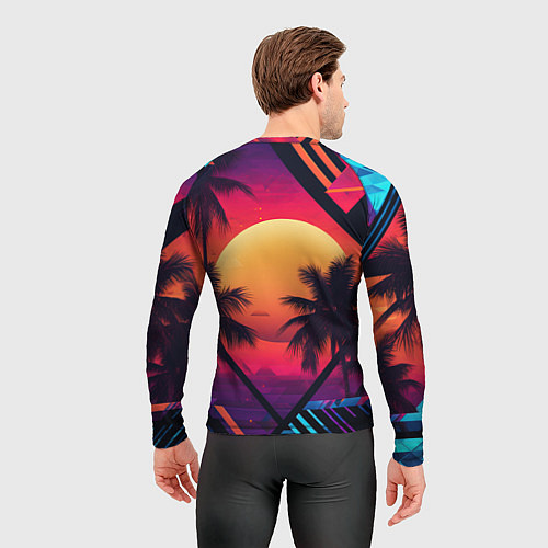 Мужской рашгард GTA 6 аbstract logo / 3D-принт – фото 4