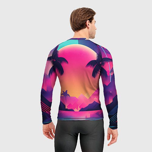 Мужской рашгард GTA 6 закат солнца / 3D-принт – фото 4