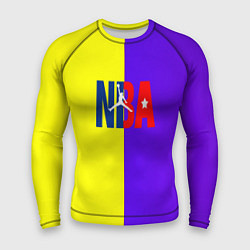 Рашгард мужской NBA sport полосы, цвет: 3D-принт