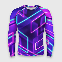 Рашгард мужской Neon Geometric, цвет: 3D-принт