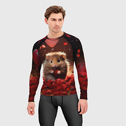 Рашгард мужской Влюбленный маленький хомячок, цвет: 3D-принт — фото 2