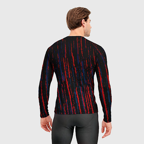 Мужской рашгард Алиса краски рок текстура / 3D-принт – фото 4