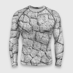 Рашгард мужской Каменная стена текстура, цвет: 3D-принт