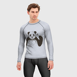 Рашгард мужской Panda love art, цвет: 3D-принт — фото 2