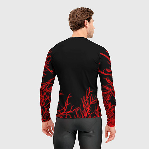 Мужской рашгард Tekken файтинг текстура сакура / 3D-принт – фото 4