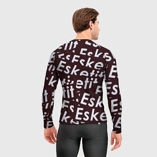 Мужской рашгард Esskeetit logo pattern / 3D-принт – фото 4