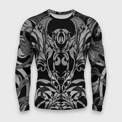 Мужской рашгард Серые паттерны