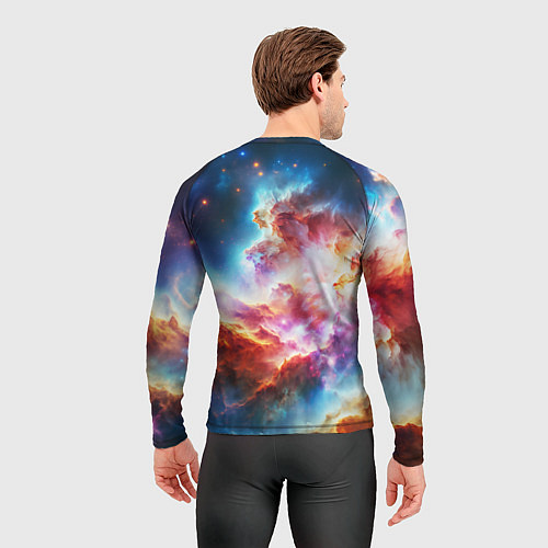 Мужской рашгард The cosmic nebula / 3D-принт – фото 4