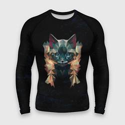 Рашгард мужской Котик полигональный, цвет: 3D-принт