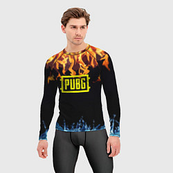 Рашгард мужской PUBG online битва огня и льда, цвет: 3D-принт — фото 2