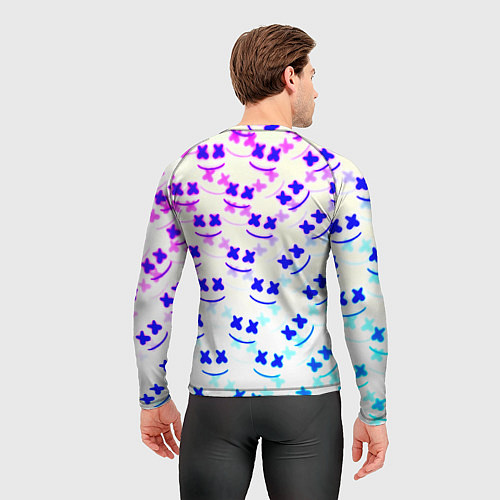Мужской рашгард Marshmello pattern neon / 3D-принт – фото 4