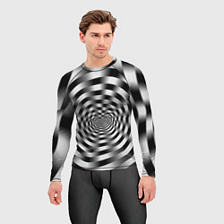 Рашгард мужской Оптическая иллюзия спиральное заклинание, цвет: 3D-принт — фото 2