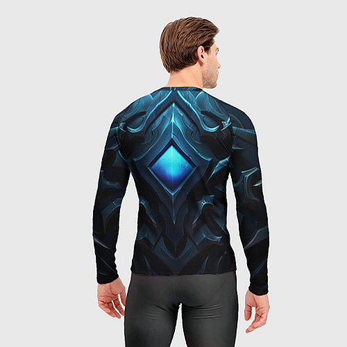Мужской рашгард Синие магическое свещение / 3D-принт – фото 4