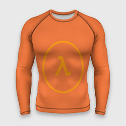Рашгард мужской Half-Life оранжевый, цвет: 3D-принт