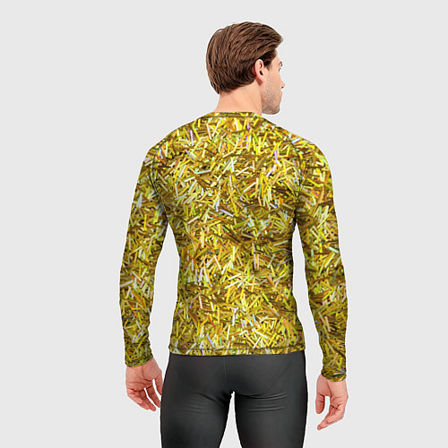 Мужской рашгард Золотые ленточки / 3D-принт – фото 4