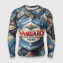 Рашгард мужской Vanguard denim patchwork - ai art, цвет: 3D-принт