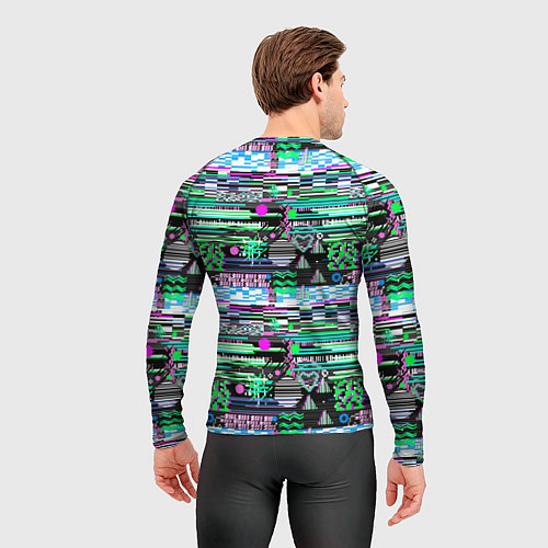 Мужской рашгард Abstract color pattern / 3D-принт – фото 4