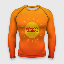 Рашгард мужской Orange sunshine reggae, цвет: 3D-принт