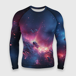 Рашгард мужской Взрыв в космосе, цвет: 3D-принт