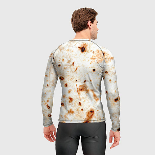 Мужской рашгард Текстура светлого лаваша / 3D-принт – фото 4