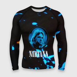 Рашгард мужской Nirvana рок бенд краски, цвет: 3D-принт