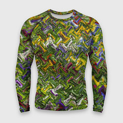 Рашгард мужской Разноцветная абстракция, цвет: 3D-принт