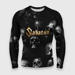 Мужской рашгард Sabaton - logo rock group