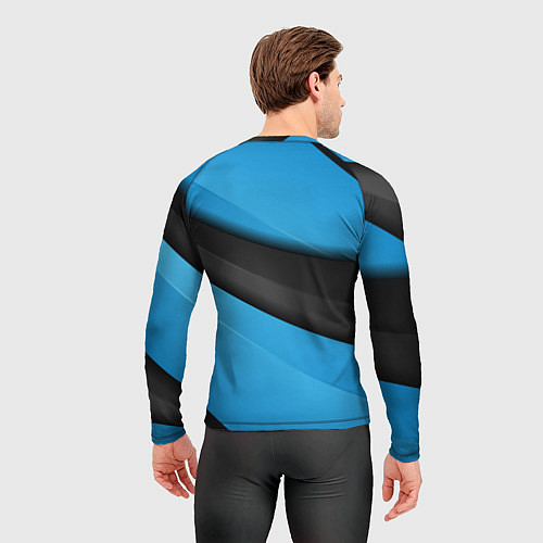 Мужской рашгард Стильная сова в одежде / 3D-принт – фото 4