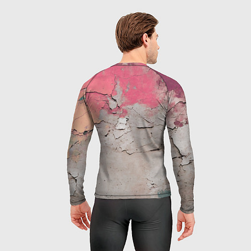 Мужской рашгард Старая стена с краской / 3D-принт – фото 4