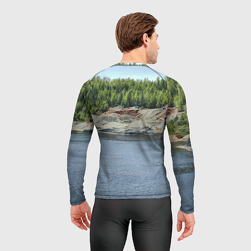 Мужской рашгард Троицко-байновское месторождение глины / 3D-принт – фото 4