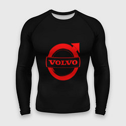 Рашгард мужской Volvo red logo auto, цвет: 3D-принт