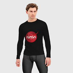 Рашгард мужской Nasa logo red, цвет: 3D-принт — фото 2