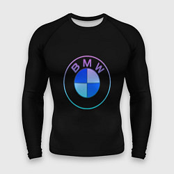 Рашгард мужской BMW neon logo, цвет: 3D-принт