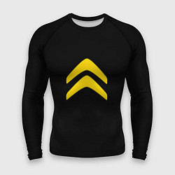 Рашгард мужской Citroen logo yellow, цвет: 3D-принт