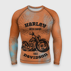 Рашгард мужской Harley Davidson - Moto, цвет: 3D-принт