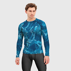 Рашгард мужской Текстура океана, цвет: 3D-принт — фото 2
