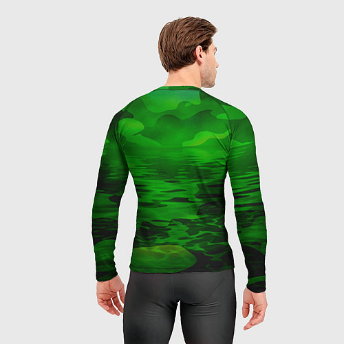 Мужской рашгард Камуфляж с водой / 3D-принт – фото 4