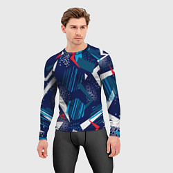 Рашгард мужской Абстрактный фон с пятнистым узором, цвет: 3D-принт — фото 2