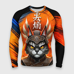 Рашгард мужской Cat samurai, цвет: 3D-принт