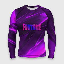 Рашгард мужской Fortnite neon stripes angles logo, цвет: 3D-принт