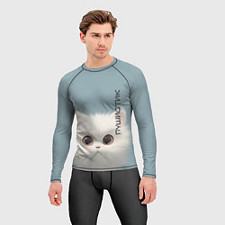 Рашгард мужской Кот-пушистик, цвет: 3D-принт — фото 2