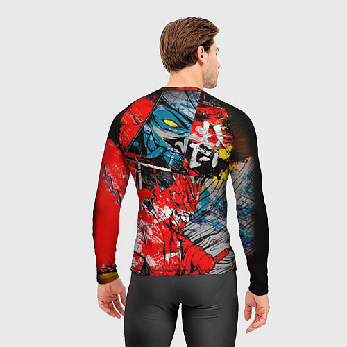 Мужской рашгард Самурай и демон Они / 3D-принт – фото 4