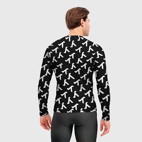 Мужской рашгард Half liife logo pattern / 3D-принт – фото 4